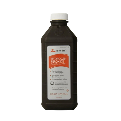 Swan Hydrogen Peroxide Antiseptic Topical Solution 16oz Bottle