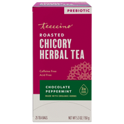 Teeccino Chocolate Peppermint Roasted Herbal Tea Herbal Tea Brown 25 tea bags