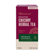 Teeccino Chocolate Peppermint Roasted Herbal Tea Herbal Tea Brown 25 tea bags