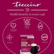 Teeccino Almond Amaretto Roasted Herbal Tea Herbal Tea Brown 25 tea bags,10 tea bags