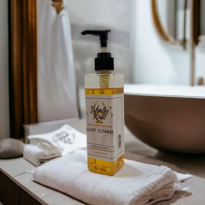 WhollyKaw Olive Cleanse Waterless Face Cleanser | WhollyKaw Cleansers Dark Gray