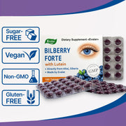 SiberianGreen.com Blueberry Forte with Lutein - 100 Tablets- Vision care and Eye care supplement Herbs White Smoke