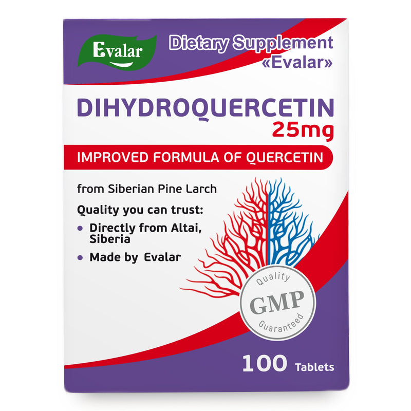 SiberianGreen.com Siberian Pine Larch by Evalar Dihydro Quercetin 100 Tabs Herbs White Smoke