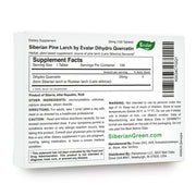 SiberianGreen.com Siberian Pine Larch by Evalar Dihydro Quercetin 100 Tabs Herbs White Smoke
