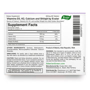 SiberianGreen.com Mountain Calcium with Vitamins D3 + K2 and Shilajit - 80 Tablets | Evalar Herbs White Smoke