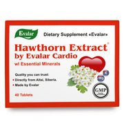 SiberianGreen.com Hawthorn Extract with Essential Minerals by Evalar 40 Tabs Herbs White Smoke