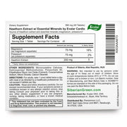 SiberianGreen.com Hawthorn Extract with Essential Minerals by Evalar 40 Tabs Herbs Gray