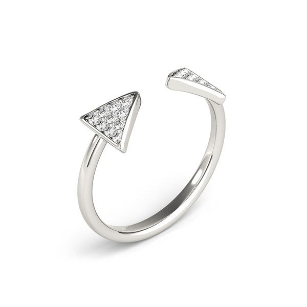 Bids.com 14k White Gold Diamond Arrowhead Open Ring (1/5 cttw) Rings White Smoke 3 / White Gold,3.5 / White Gold,4 / White Gold,4.5 / White Gold,5 / White Gold,5.5 / White Gold,6 / White Gold,6.5 / White Gold,7 / White Gold,7.5 / White Gold,8 / White Gold,8.5 / White Gold,9 / White Gold