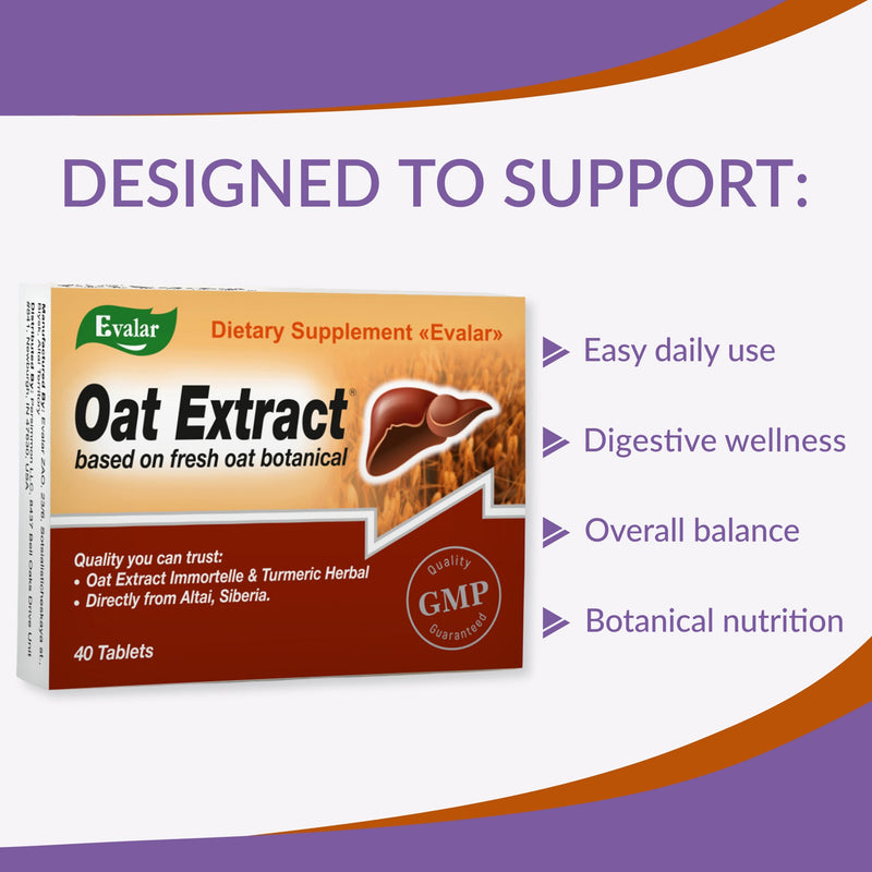 SiberianGreen.com Oat Extract with Herbs by Evalar Ovesol 40 Tabs Herbs White Smoke