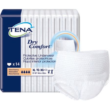Tena Tena Protective Underwear Dry Comfort Xl 4X14 Underwear White Smoke