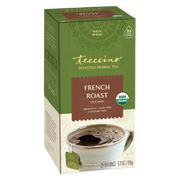 Teeccino French Roast Roasted Herbal Tea Herbal Tea Dark Olive Green 25 tea bags,10 tea bags,50 tagless tea bags