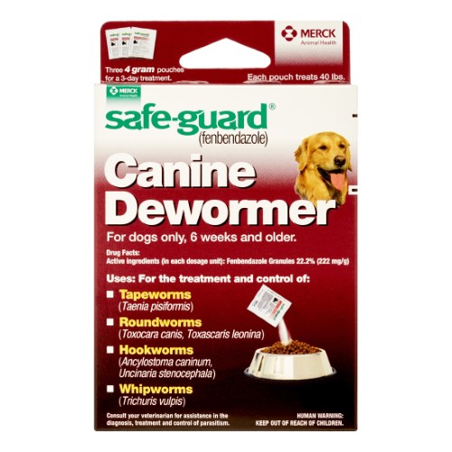Excel Excel Safe Guard Canine Dewormer For Large Dogs, 4-Gram Dog Supplies Seashell