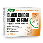 SiberianGreen.com Black Cohosh Herbal Extract by Evalar Ci-Klim 60 Tabs Herbs White Smoke