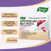SiberianGreen.com Milk Thistle Artichoke Herbs with Vitamins by Evalar 60 Tabs Herbs White Smoke