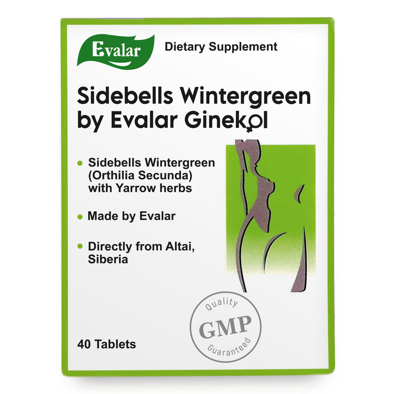 SiberianGreen.com Orthilia Secunda Sidebells Wintergreen Yarrow by Evalar 40 Tabs Herbs White Smoke