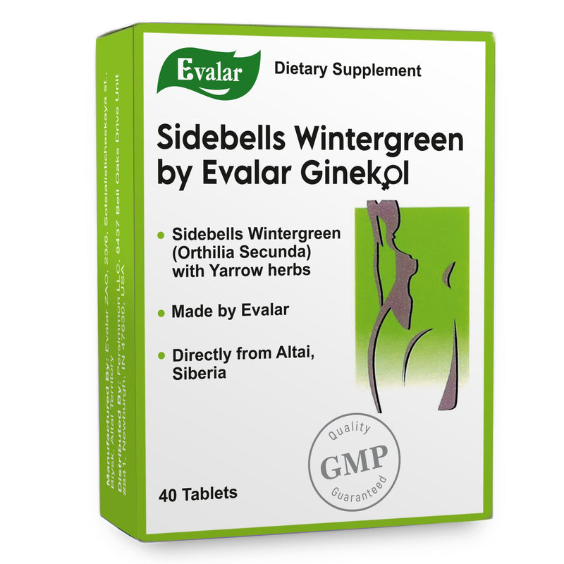 SiberianGreen.com Orthilia Secunda Sidebells Wintergreen Yarrow by Evalar 40 Tabs Herbs Lavender