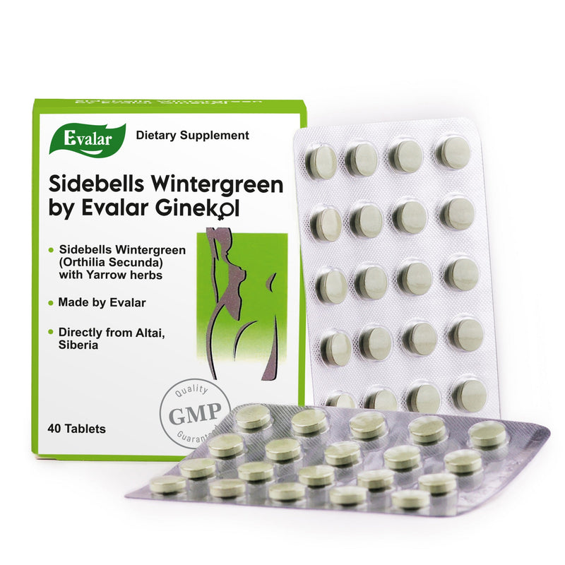SiberianGreen.com Orthilia Secunda Sidebells Wintergreen Yarrow by Evalar 40 Tabs Herbs White Smoke