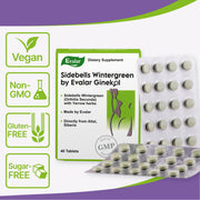 SiberianGreen.com Orthilia Secunda Sidebells Wintergreen Yarrow by Evalar 40 Tabs Herbs White Smoke