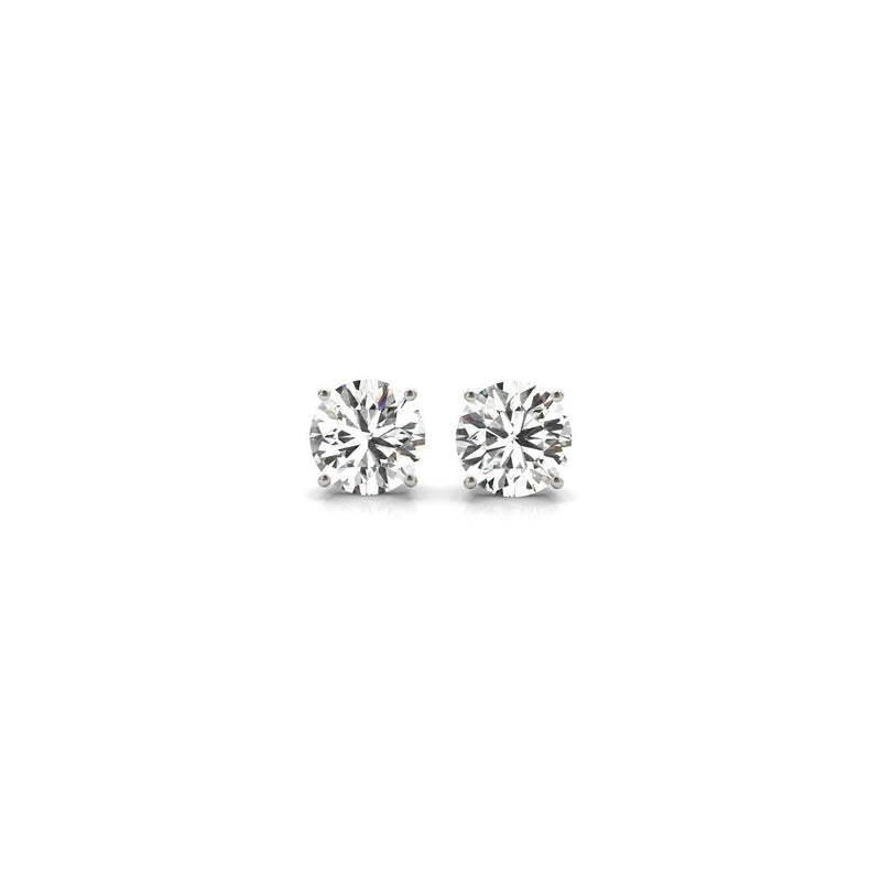 Bids.com 1 cttw Certified IGI Lab Grown Round Diamond Stud Earrings 14k White Gold (G/VS2) Earrings White Smoke White Gold