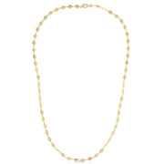 Bids.com 14k Yellow Gold Necklace with Polished Circles Necklaces White Smoke 18 / Yellow Gold,30 / Yellow Gold