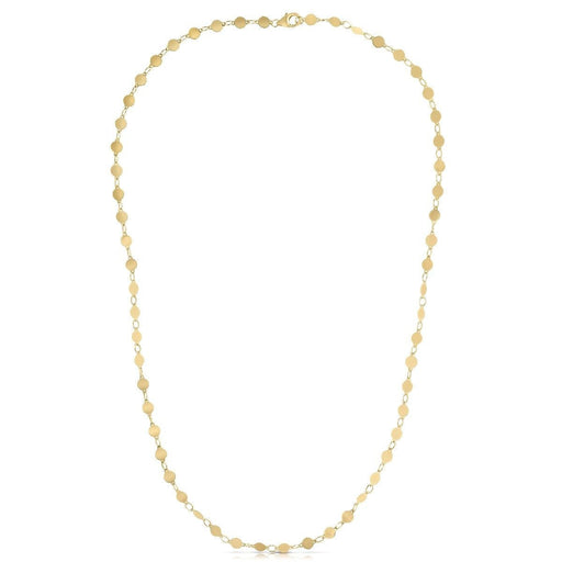 Bids.com 14k Yellow Gold Necklace with Polished Circles Necklaces White Smoke 18 / Yellow Gold,30 / Yellow Gold