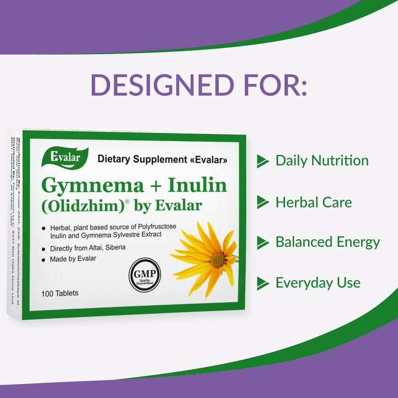 SiberianGreen.com Gymnema Sylvestre with Herbs by Evalar 100 Tabs Herbs White Smoke