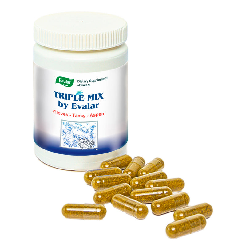 SiberianGreen.com Cloves, Tansy & Aspen Herbal Mix – Evalar 40 Capsules Herbs White Smoke
