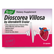 SiberianGreen.com Dioscorea Villosa Wild Yam Red Clover by Evalar Ateroklefit Herb 30 Caps Herbs White Smoke