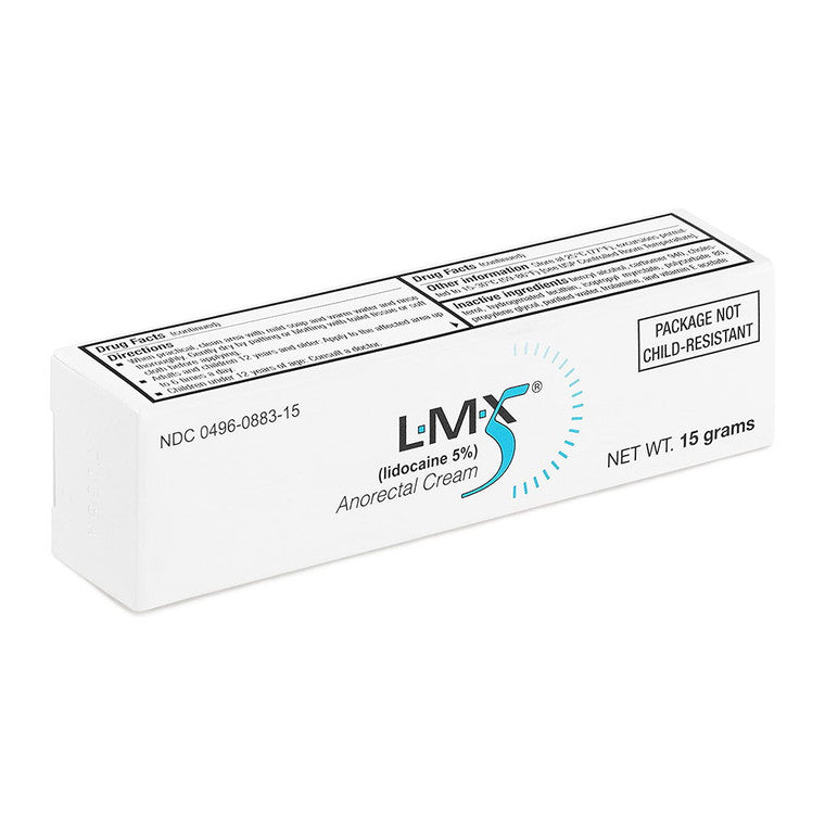 Lmx LMX 5 Topical Anorectal Cream - 5% Lidocaine Maximum Strength, 1.7 oz (48g) Medicine & Drugs White Smoke
