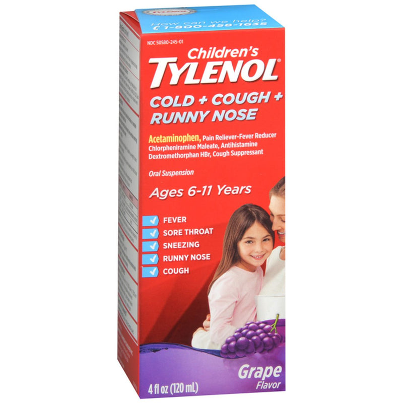 Children's Tylenol Tylenol Chd  C/C/Rn ss 120Ml Grp Health & Beauty Salmon