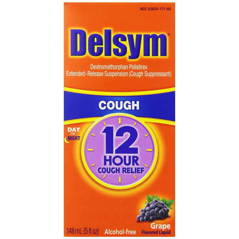 Delsym Delsym Cough Relief, 12 Hr, Day Or Night, Grape Flavored 5 Fl Oz Health & Beauty Chocolate