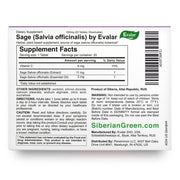 SiberianGreen.com Sage Salvia officinalis Herb by Evalar Dissolvable 20 Tabs Herbs White Smoke