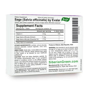SiberianGreen.com Sage Salvia officinalis Herb by Evalar Dissolvable 20 Tabs Herbs White Smoke