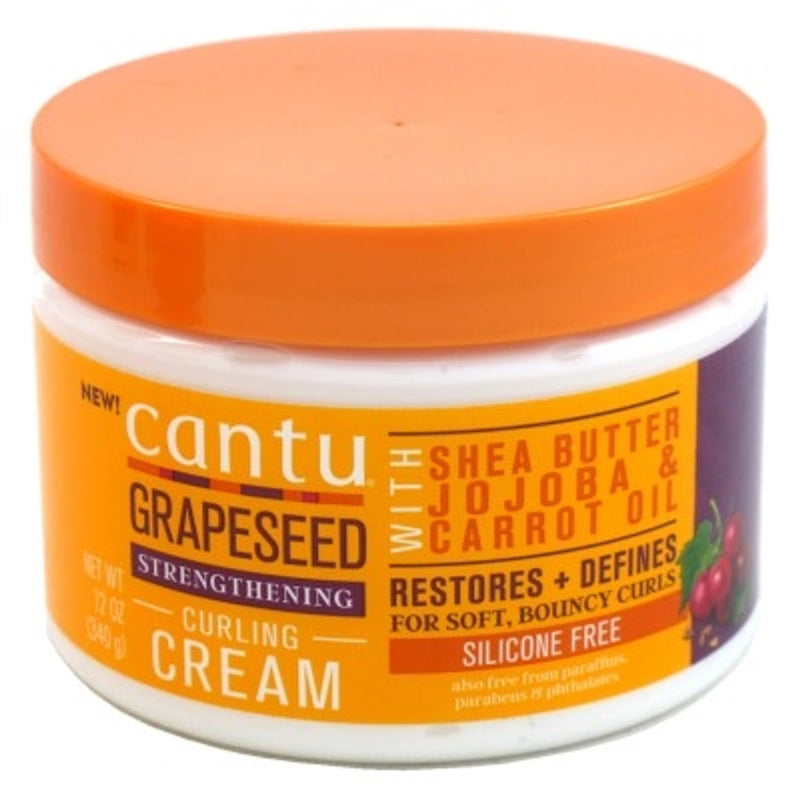 Cantu Cantu Grapeseed Strengthening Curling Cream 12oz Hair Care Light Salmon