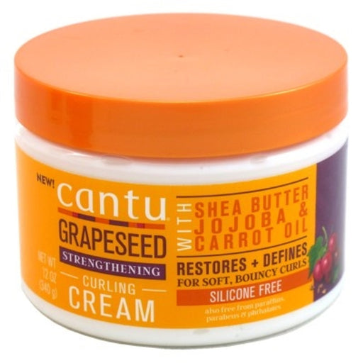 Cantu Cantu Grapeseed Strengthening Curling Cream 12oz Hair Care Light Salmon