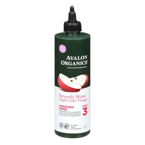 Avalon Avalon Organics Smooth Shine Apple Cider Vinegar Finishing Rinse 12 Fl. Oz. Bottle Vinegar White Smoke