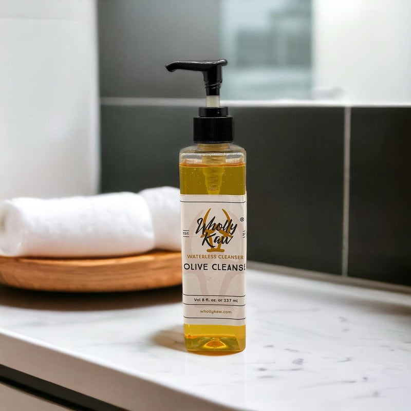 WhollyKaw Olive Cleanse Waterless Face Cleanser | WhollyKaw Cleansers Light Gray