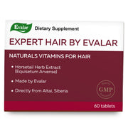 SiberianGreen.com Expert Hair Horsetail Herb Equisetum Arvense Extract by Evalar 60 Tabs Herbs White Smoke