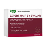 SiberianGreen.com Expert Hair Horsetail Herb Equisetum Arvense Extract by Evalar 60 Tabs Herbs White Smoke