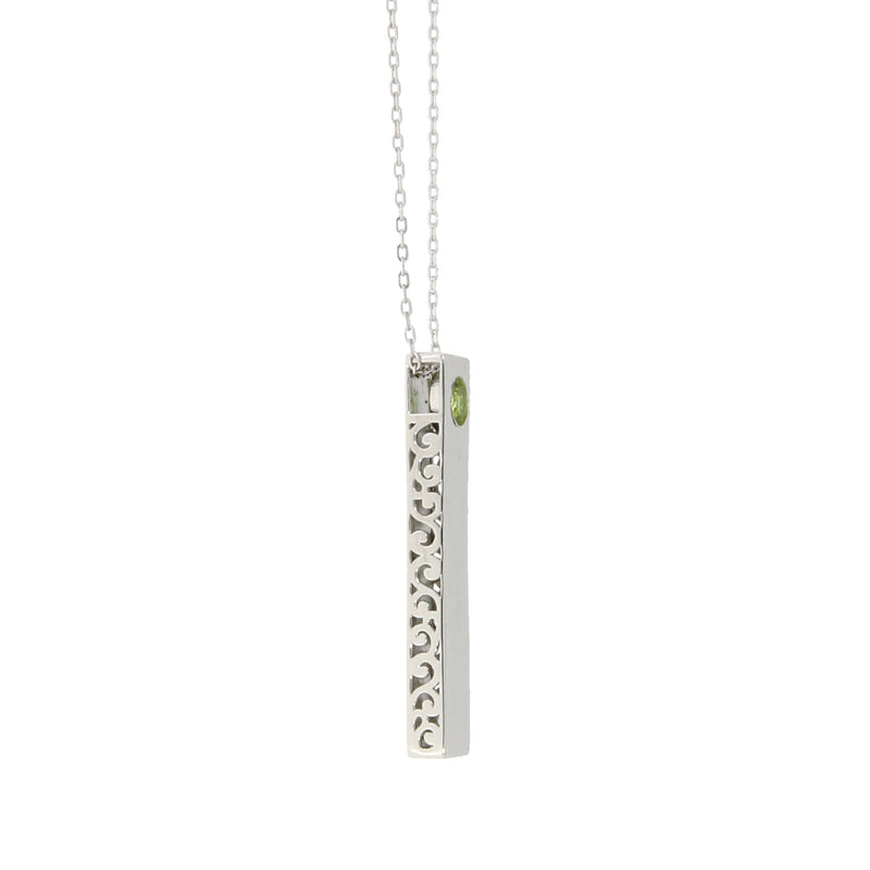Bids.com Peridot Fashion Pendants Sterling Silver Pendants White Smoke 18