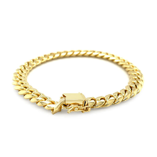 Bids.com 8.25mm 14k Yellow Gold Classic Miami Cuban Solid Bracelet Bracelets White Smoke 8.5 / Yellow Gold,9 / Yellow Gold