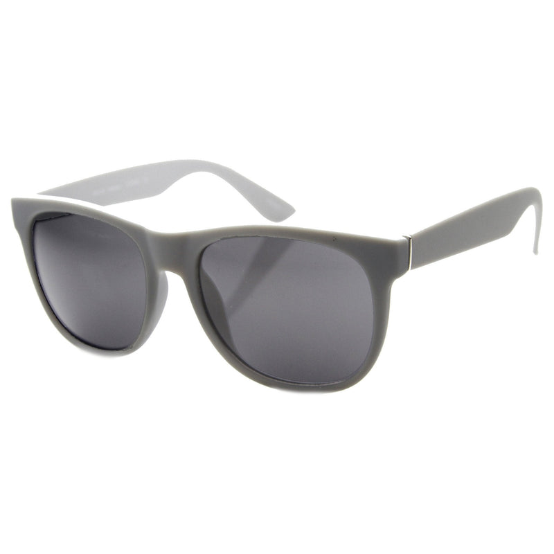 zeroUV Super Retro Hipster Horned Rim Frame Sunglasses 8693 Sunglasses White Smoke Matte Black Smoke,Shiny Black Smoke,Grey Rubber Smoke,Grey Rubber Sun Mirror,Matte Black Purple Mirror