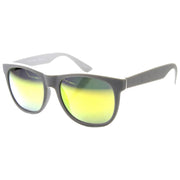 zeroUV Super Retro Hipster Horned Rim Frame Sunglasses 8693 Sunglasses White Smoke Matte Black Smoke,Shiny Black Smoke,Grey Rubber Smoke,Grey Rubber Sun Mirror,Matte Black Purple Mirror