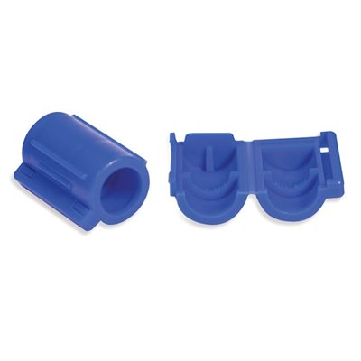 Medline Blue Tamper-Resistant Add-Port Caps (100 Count) Medical Supplies White Smoke