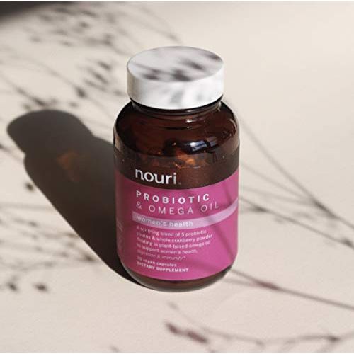 Nouri Nouri Women's Health Probiotic And Omega -- 30 Vegan Capsules Health & Beauty Light Gray