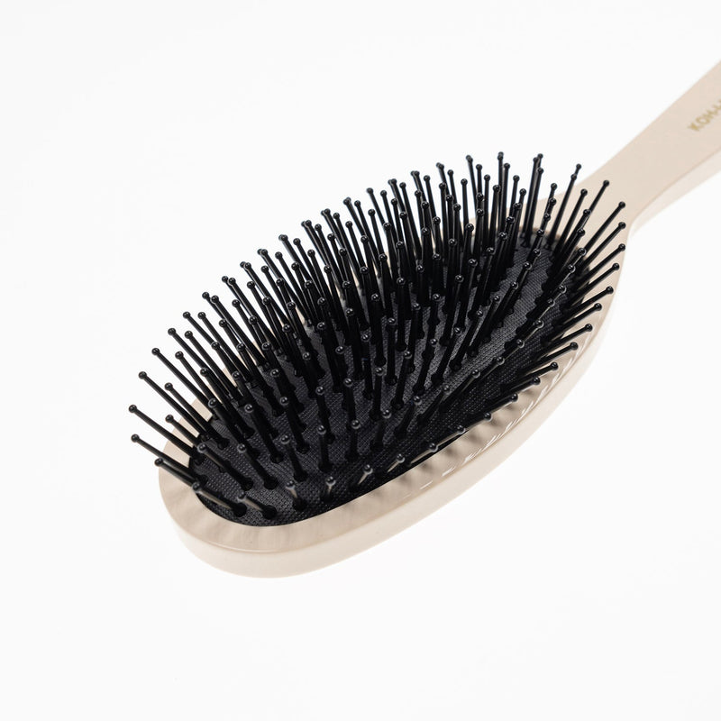 KOH-I-NOOR Beauty USA Pastel Synthetic Pin Brush - Biodegradable Acetate for Thick & Coarse Hair Hair Brush White Smoke Burgundy red / Large,Burgundy red / Small,Mustard yellow / Large,Mustard yellow / Small,Ivory white / Large,Ivory white / Small,Face powder pink / Large,Face powder pink / Small,Baby blue / Large,Baby blue / Small,Navy blue / Large,Navy blue / Small