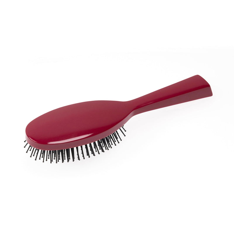 KOH-I-NOOR Beauty USA Pastel Synthetic Pin Brush - Biodegradable Acetate for Thick & Coarse Hair Hair Brush White Smoke Burgundy red / Large,Burgundy red / Small,Mustard yellow / Large,Mustard yellow / Small,Ivory white / Large,Ivory white / Small,Face powder pink / Large,Face powder pink / Small,Baby blue / Large,Baby blue / Small,Navy blue / Large,Navy blue / Small