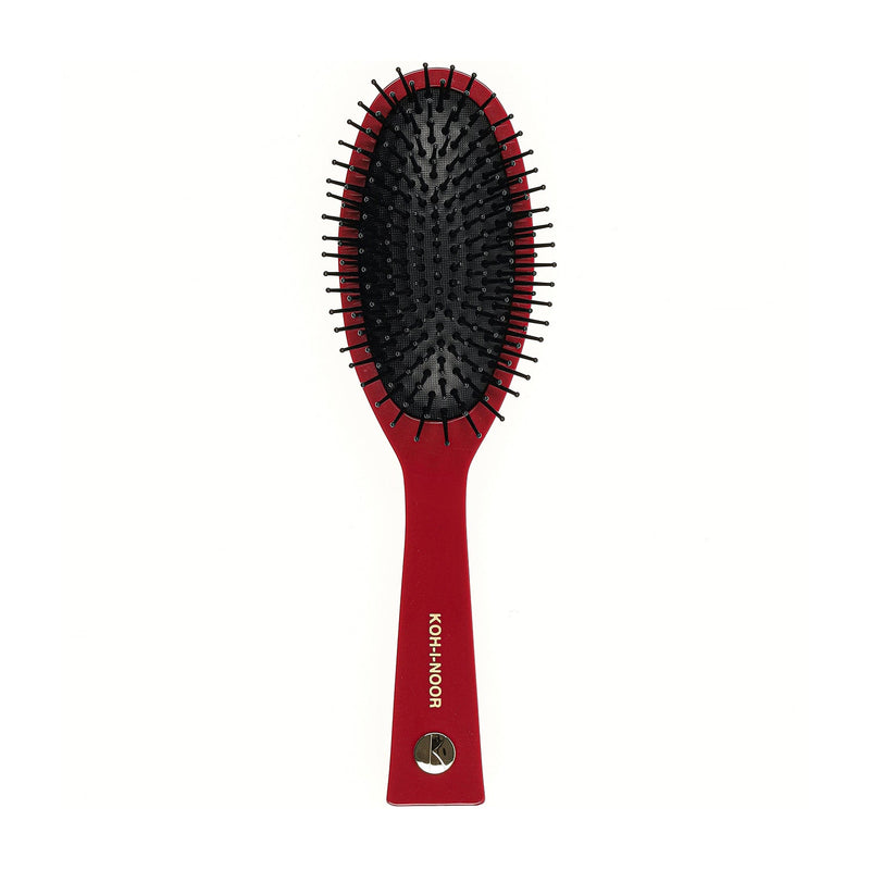 KOH-I-NOOR Beauty USA Pastel Synthetic Pin Brush - Biodegradable Acetate for Thick & Coarse Hair Hair Brush White Smoke Burgundy red / Large,Burgundy red / Small,Mustard yellow / Large,Mustard yellow / Small,Ivory white / Large,Ivory white / Small,Face powder pink / Large,Face powder pink / Small,Baby blue / Large,Baby blue / Small,Navy blue / Large,Navy blue / Small