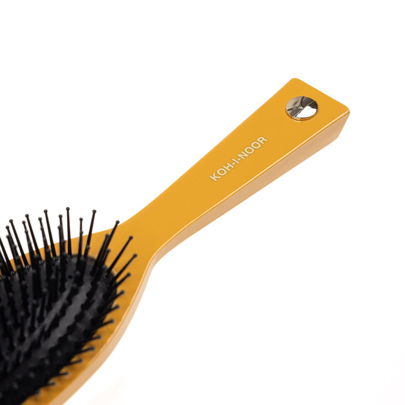 KOH-I-NOOR Beauty USA Pastel Synthetic Pin Brush - Biodegradable Acetate for Thick & Coarse Hair Hair Brush White Smoke Burgundy red / Large,Burgundy red / Small,Mustard yellow / Large,Mustard yellow / Small,Ivory white / Large,Ivory white / Small,Face powder pink / Large,Face powder pink / Small,Baby blue / Large,Baby blue / Small,Navy blue / Large,Navy blue / Small