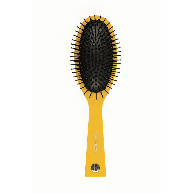 KOH-I-NOOR Beauty USA Pastel Synthetic Pin Brush - Biodegradable Acetate for Thick & Coarse Hair Hair Brush White Smoke Burgundy red / Large,Burgundy red / Small,Mustard yellow / Large,Mustard yellow / Small,Ivory white / Large,Ivory white / Small,Face powder pink / Large,Face powder pink / Small,Baby blue / Large,Baby blue / Small,Navy blue / Large,Navy blue / Small